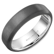 CROWN RING Men's Gold and Tantalum Wedding Band